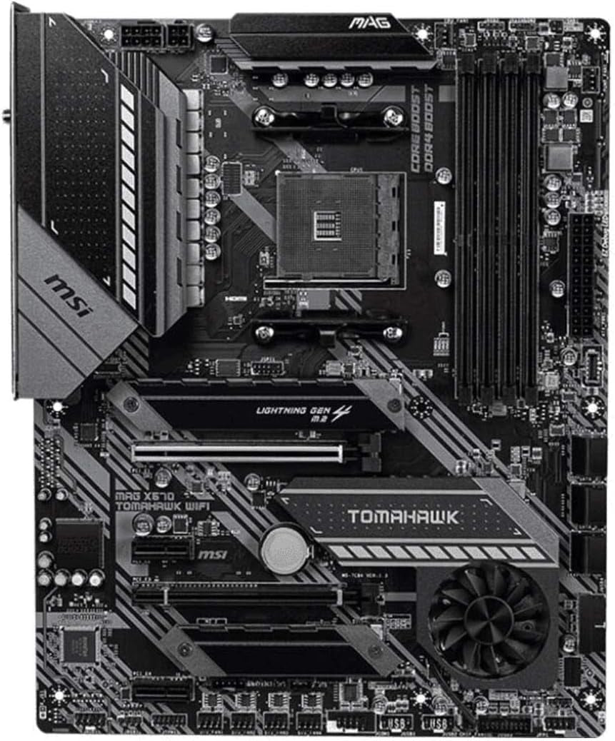 MAG X570S Tomahawk MAX Wifi Gaming Motherboard (ATX, AMD, Socket AM4. DDR4, Pcie 4, CFX, M.2 Slots, Wi-Fi 6E)