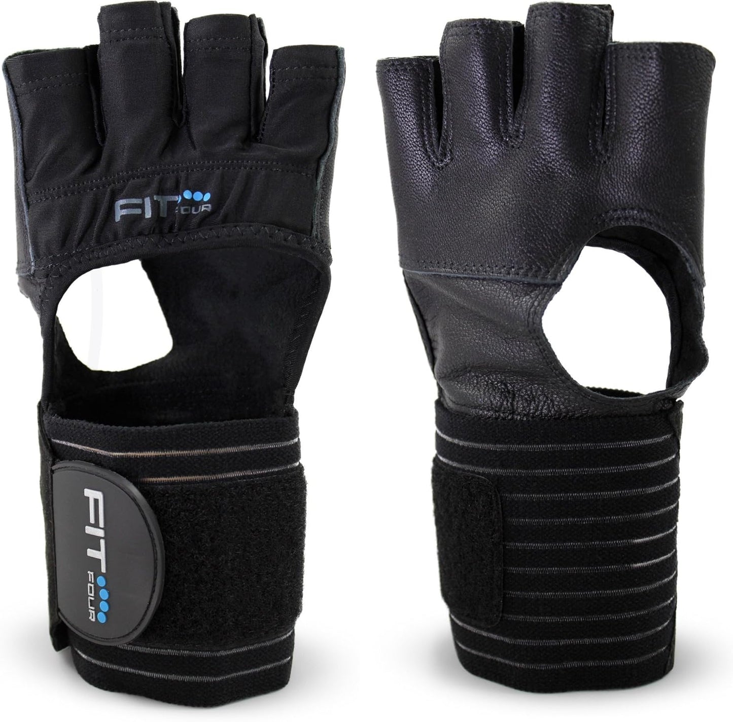 F4X Spartan Full Leather Palm Callus Guard Workout Gloves for Weightlifting and Cross Training