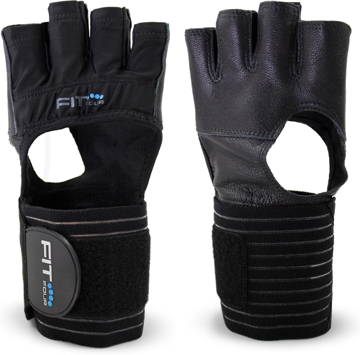 F4X Spartan Full Leather Palm Callus Guard Workout Gloves for Weightlifting and Cross Training