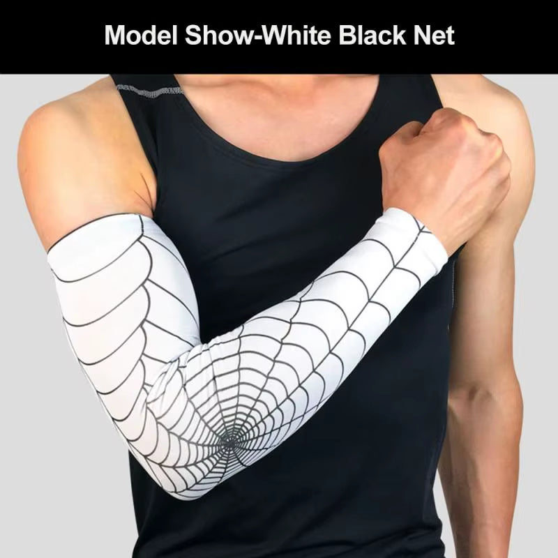 Breathable Quick-Dry UV Protection Arm Sleeves for Basketball and Cycling - Fitness Elbow Pads and Arm Warmers