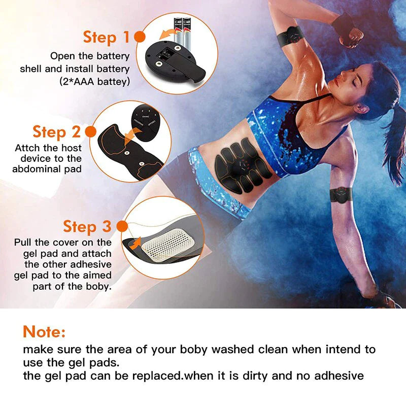 Abdominal Muscle Toning EMS Stimulator and Fitness Belt