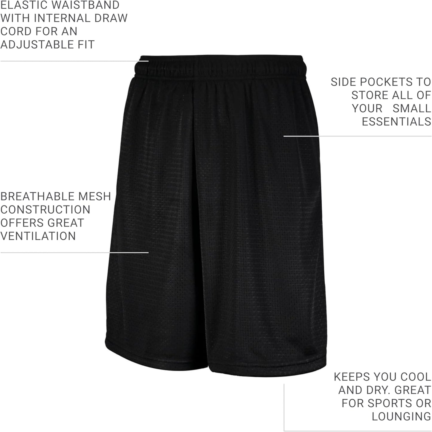 Russell Athletic Men's Mesh Pocket Shorts