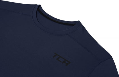 Men's and Boys' Long Sleeve Compression Athletic Shirt - Navy Eclipse, XL (12-14 Years)