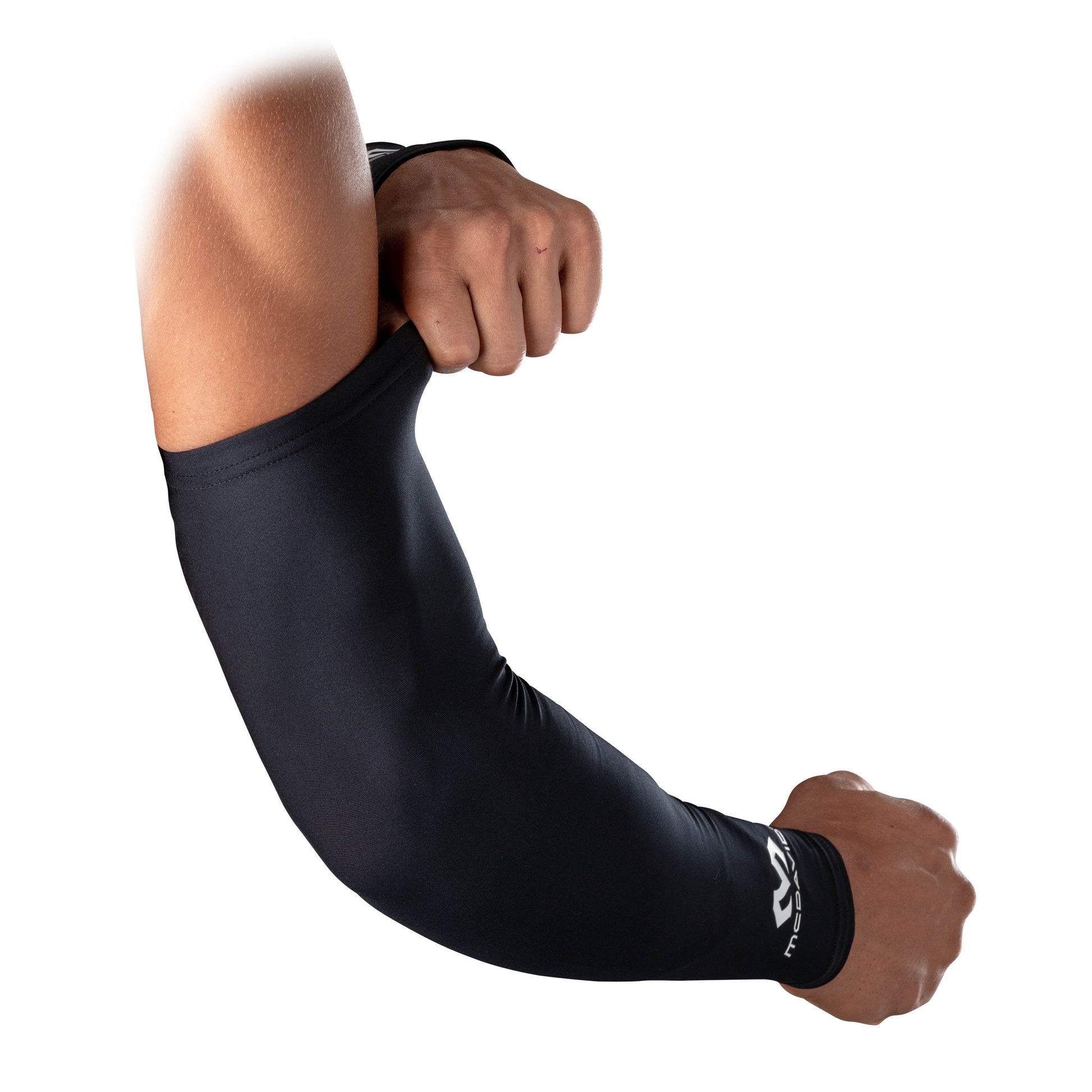 Unisex Sport Compression Arm Sleeves - Black, Size L/XL