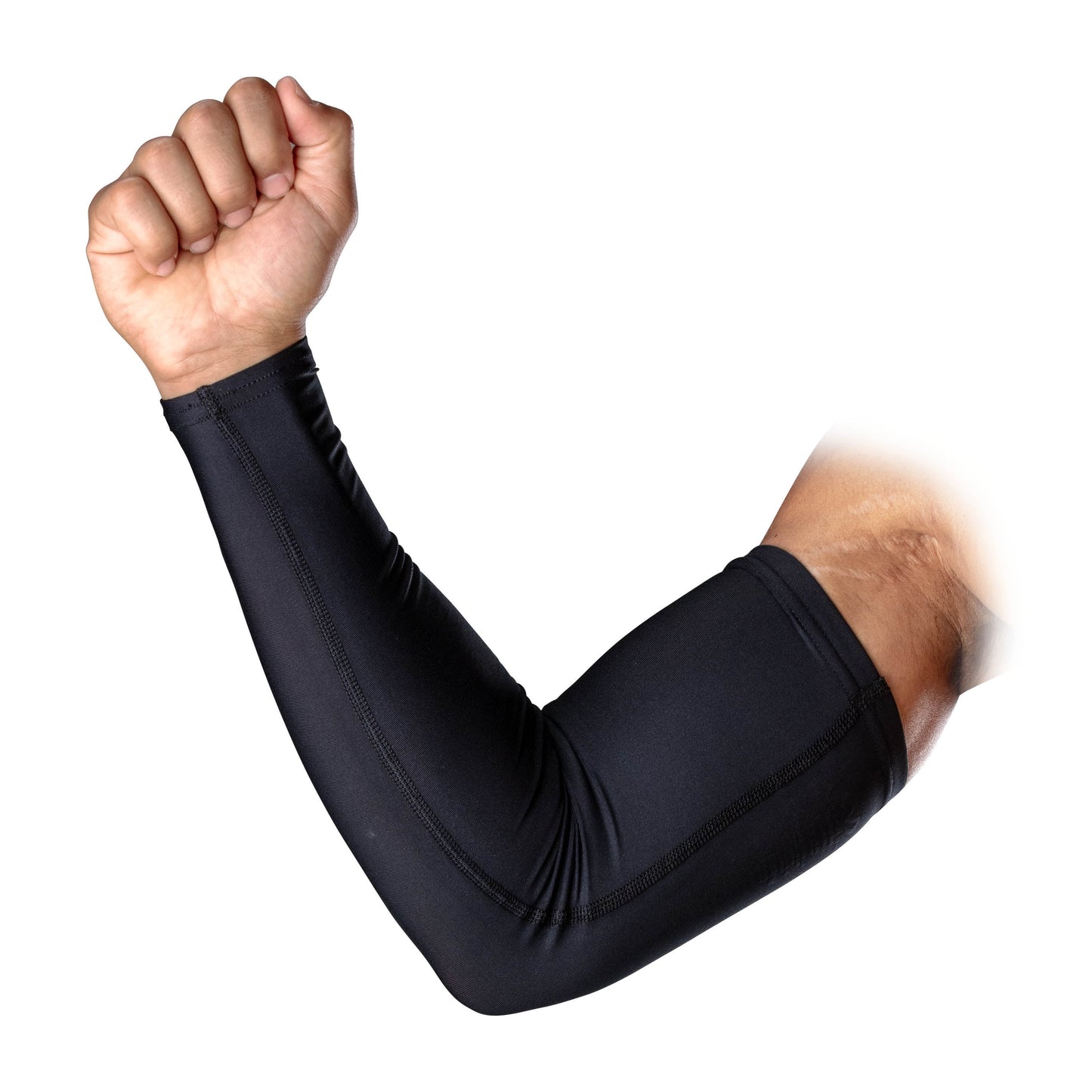 Unisex Sport Compression Arm Sleeves - Black, Size L/XL