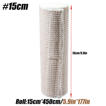 Cotton Compression Elastic Bandage Wrap - Latex-Free Support for Sports Injuries and Foot Sprains